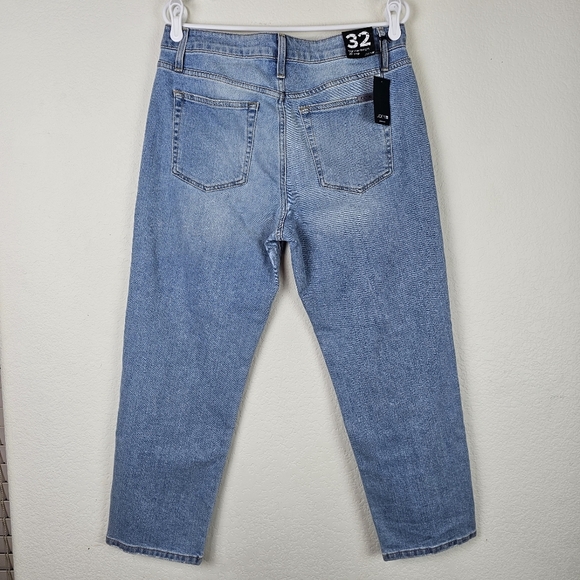 Joe’s Jeans High Rise Straight Crop Aruna Wash Button Fly Denim Size 32 NWT - Picture 4 of 12